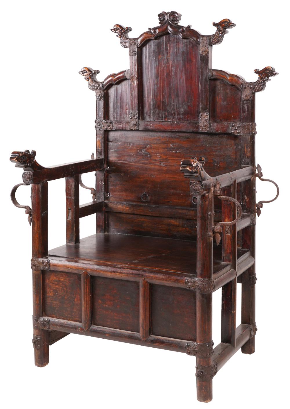 ASIAN CARVED WOOD SEDAN CHAIRwith 3016dd