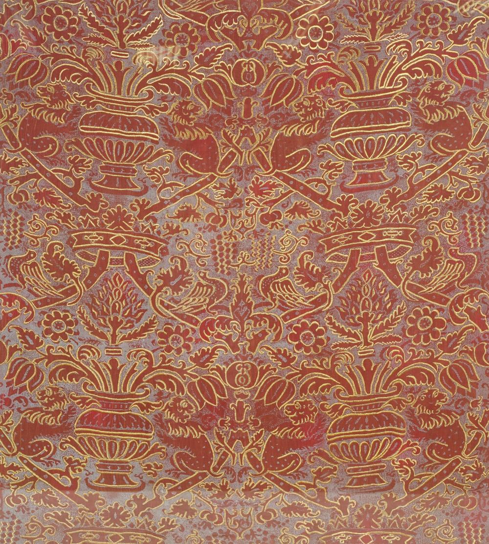 EMBROIDERED PANELworked in gilt