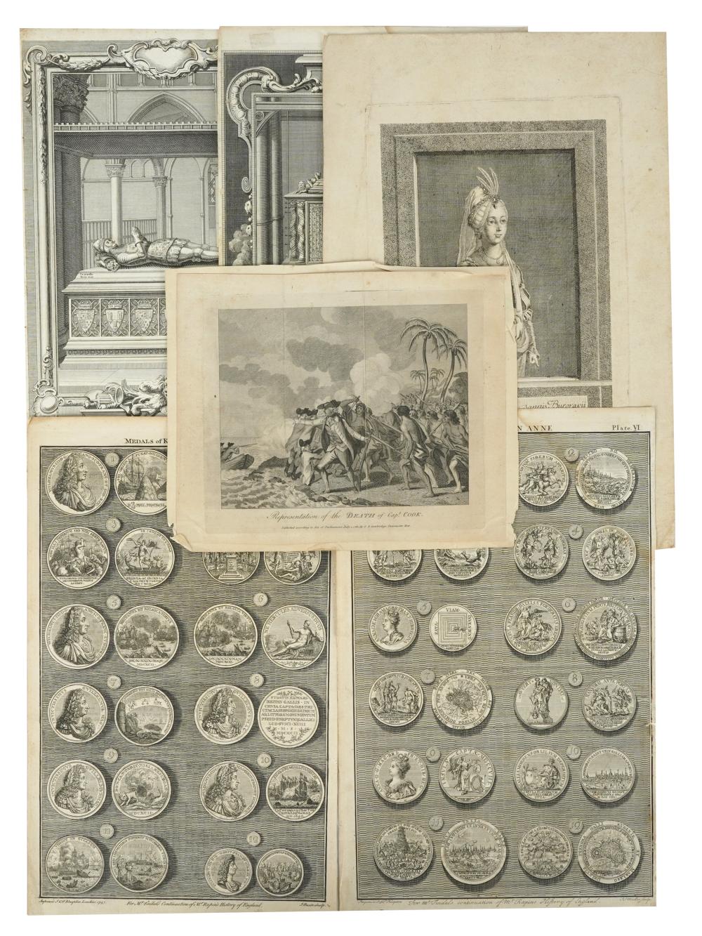 COLLECTION OF 18TH CENTURY ENGRAVINGScomprising