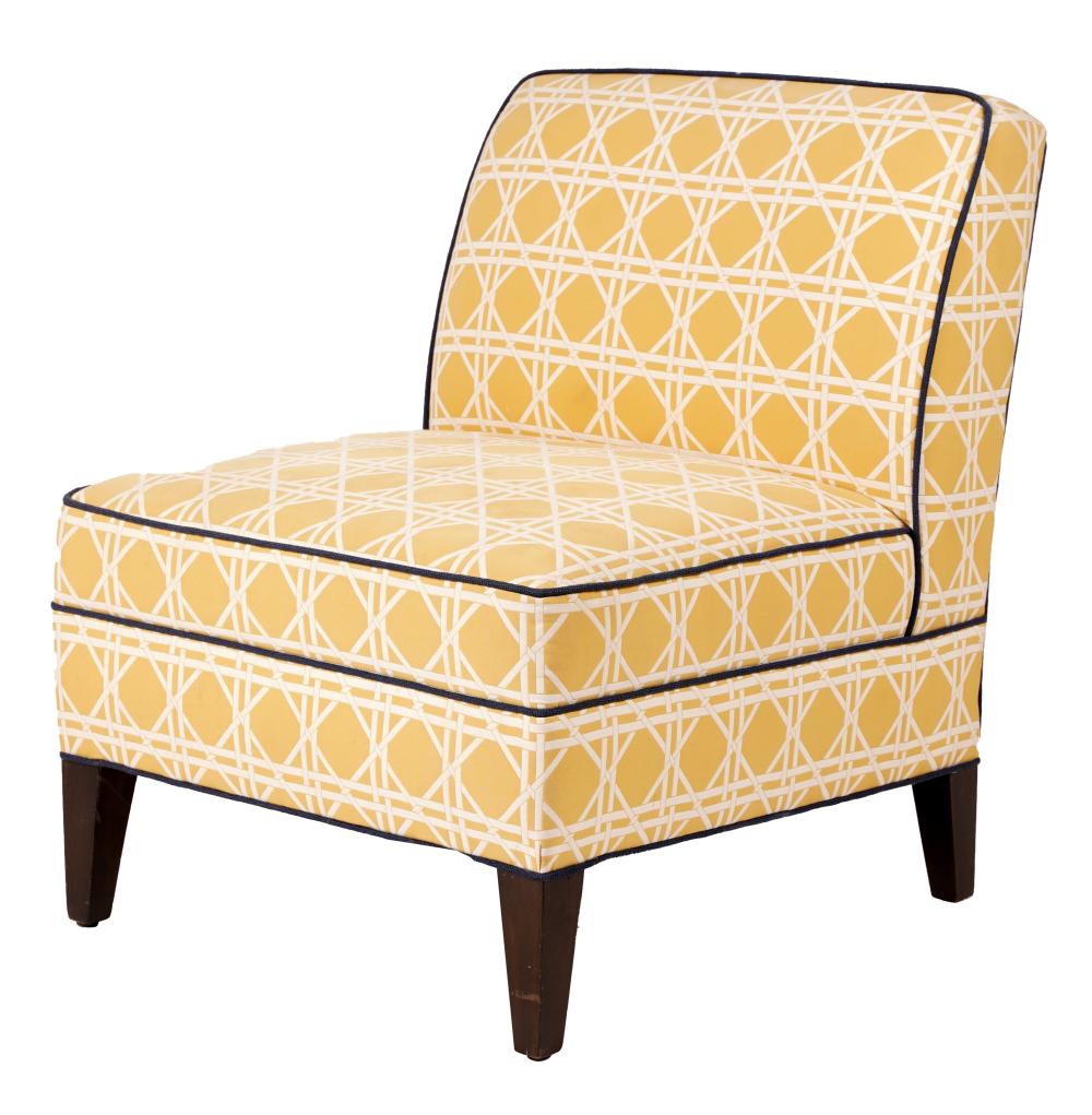 ETHAN ALLEN YELLOW UPHOLSTERED 30183f