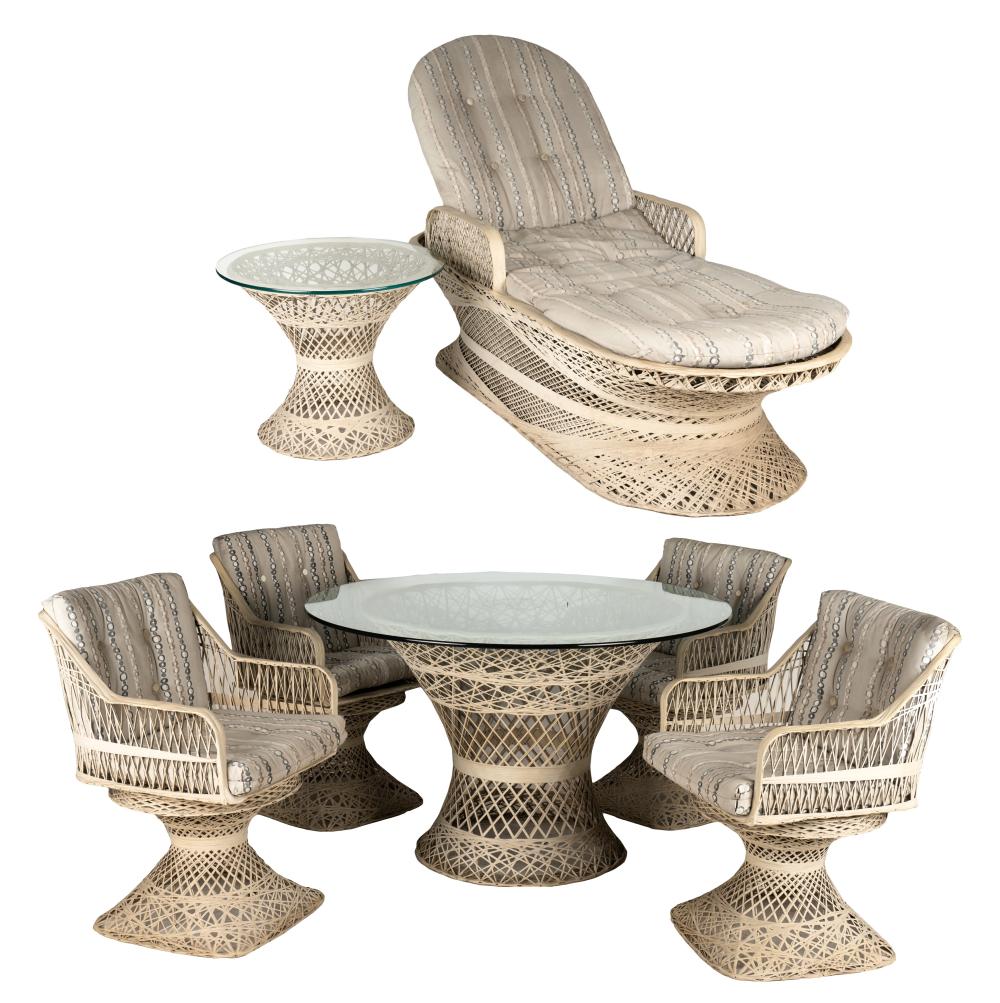 SET OF WOODARD PATIO FURNITUREspun 3018bc