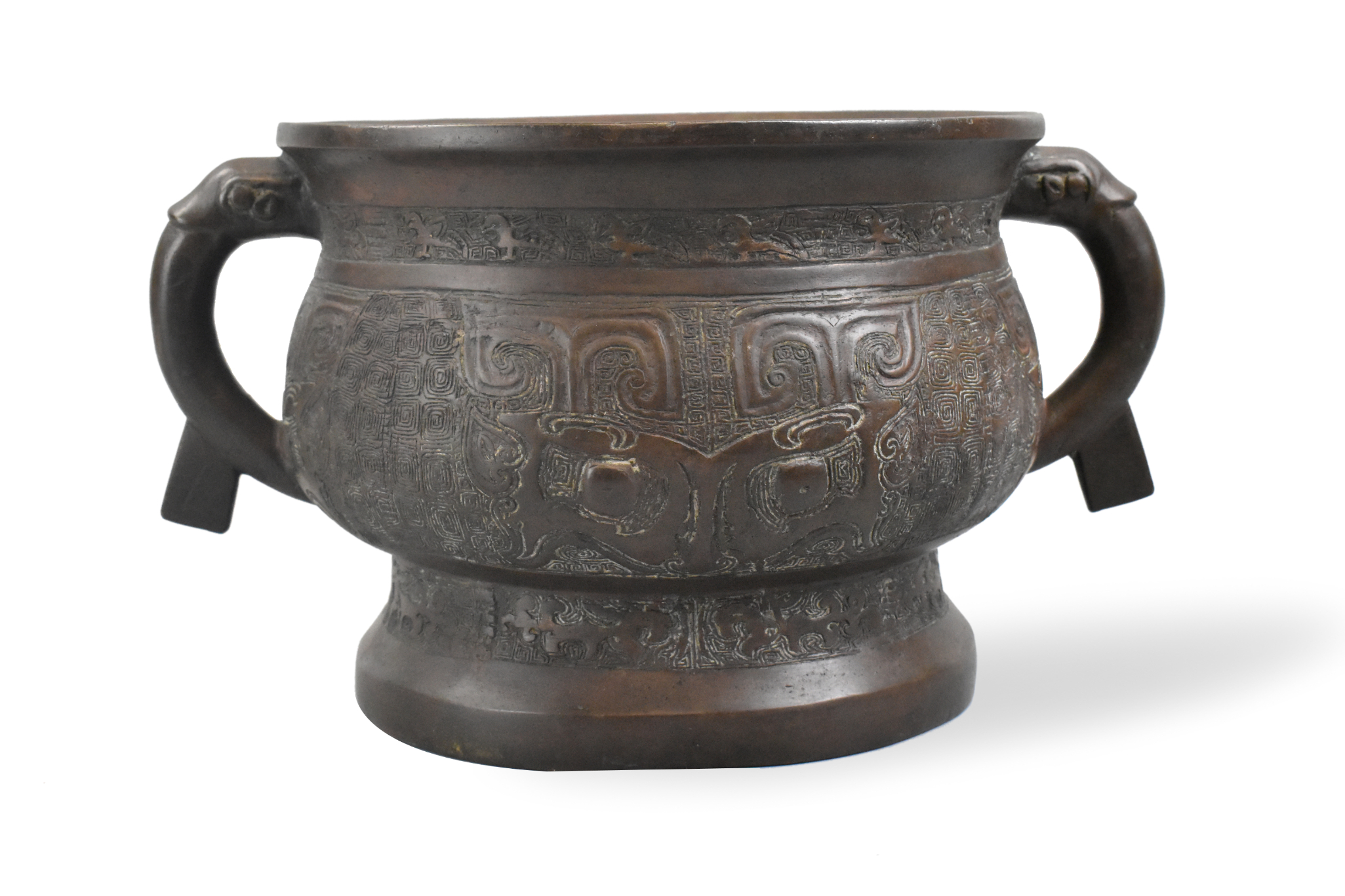 LARGE CHINESE ARCHAISTIC BRONZE 3018f5