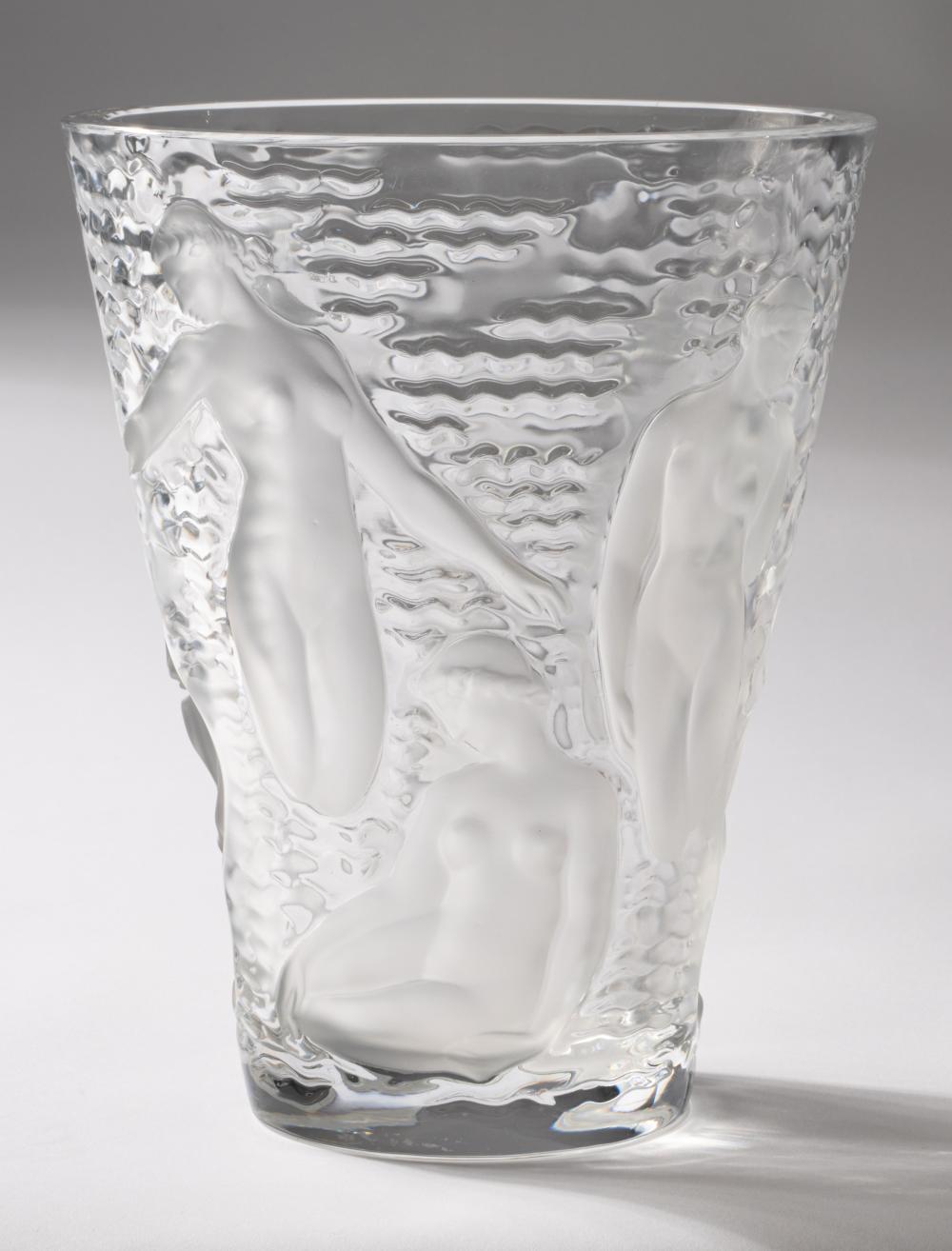 LALIQUE "ONDINES" MOLDED GLASS