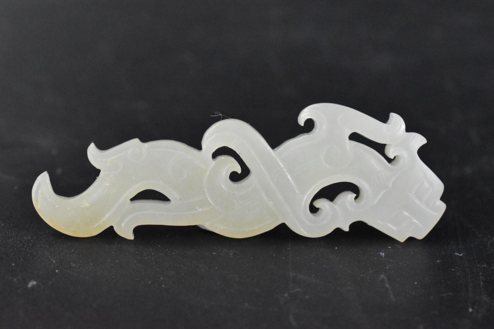 CHINESE JADE CARVED CHI DRAGON 301a11