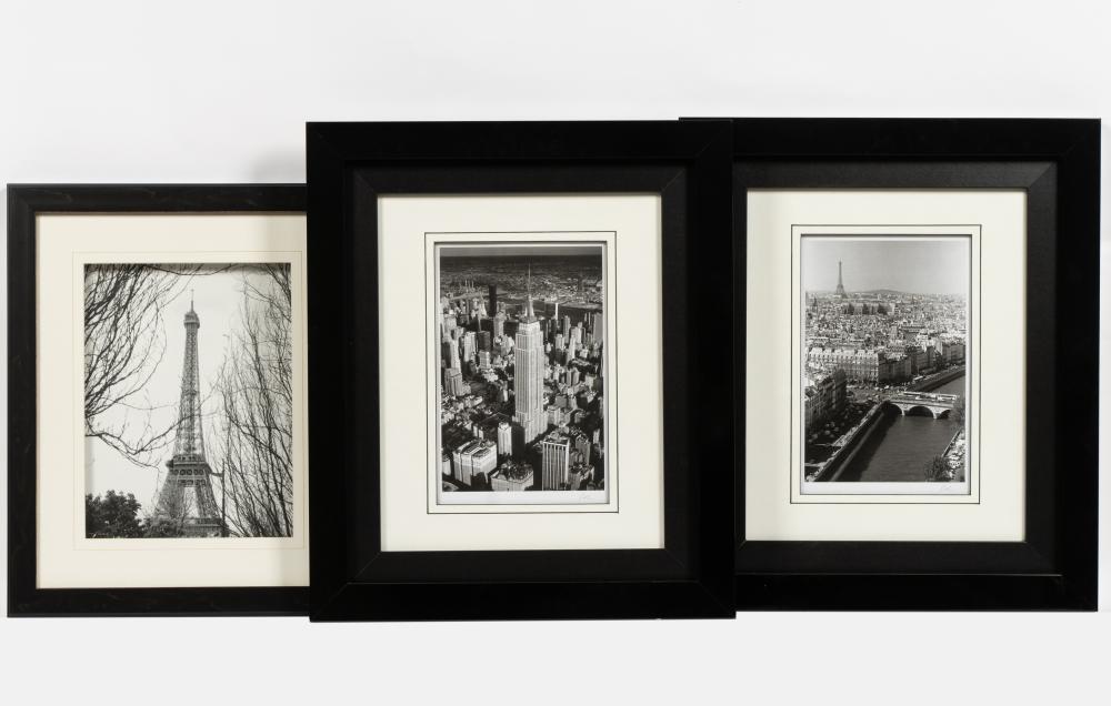 THREE FRAMED PHOTOGRAPHSeach matted 301a61