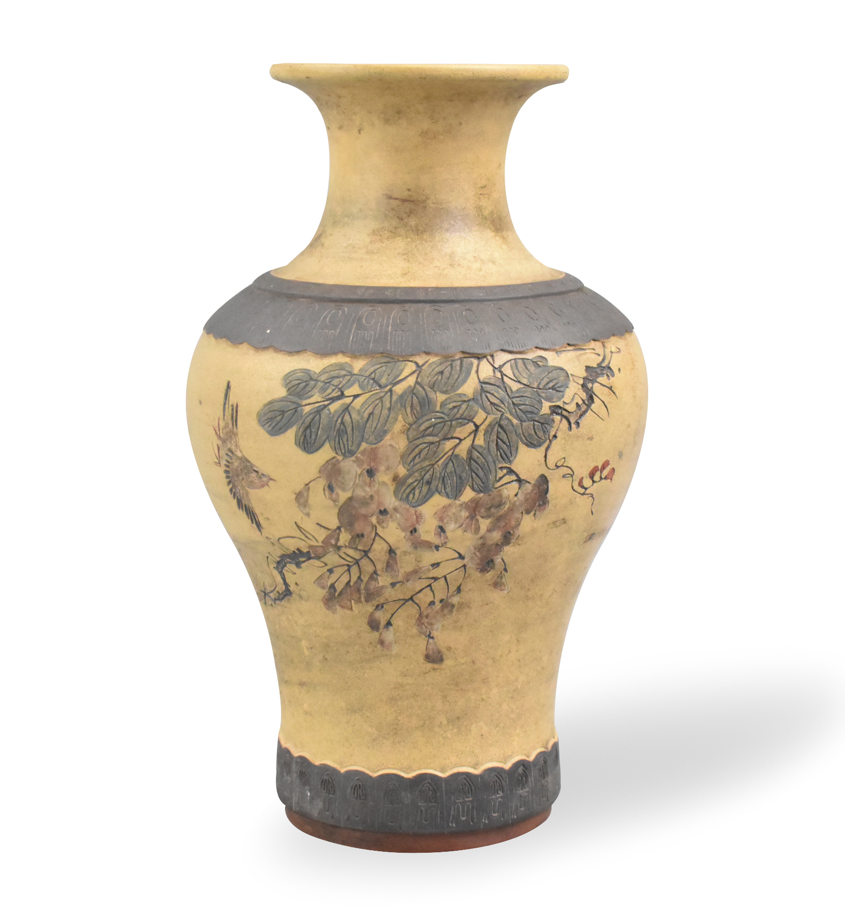 CHINESE YIXIN ZISHA VASE,LATE QING