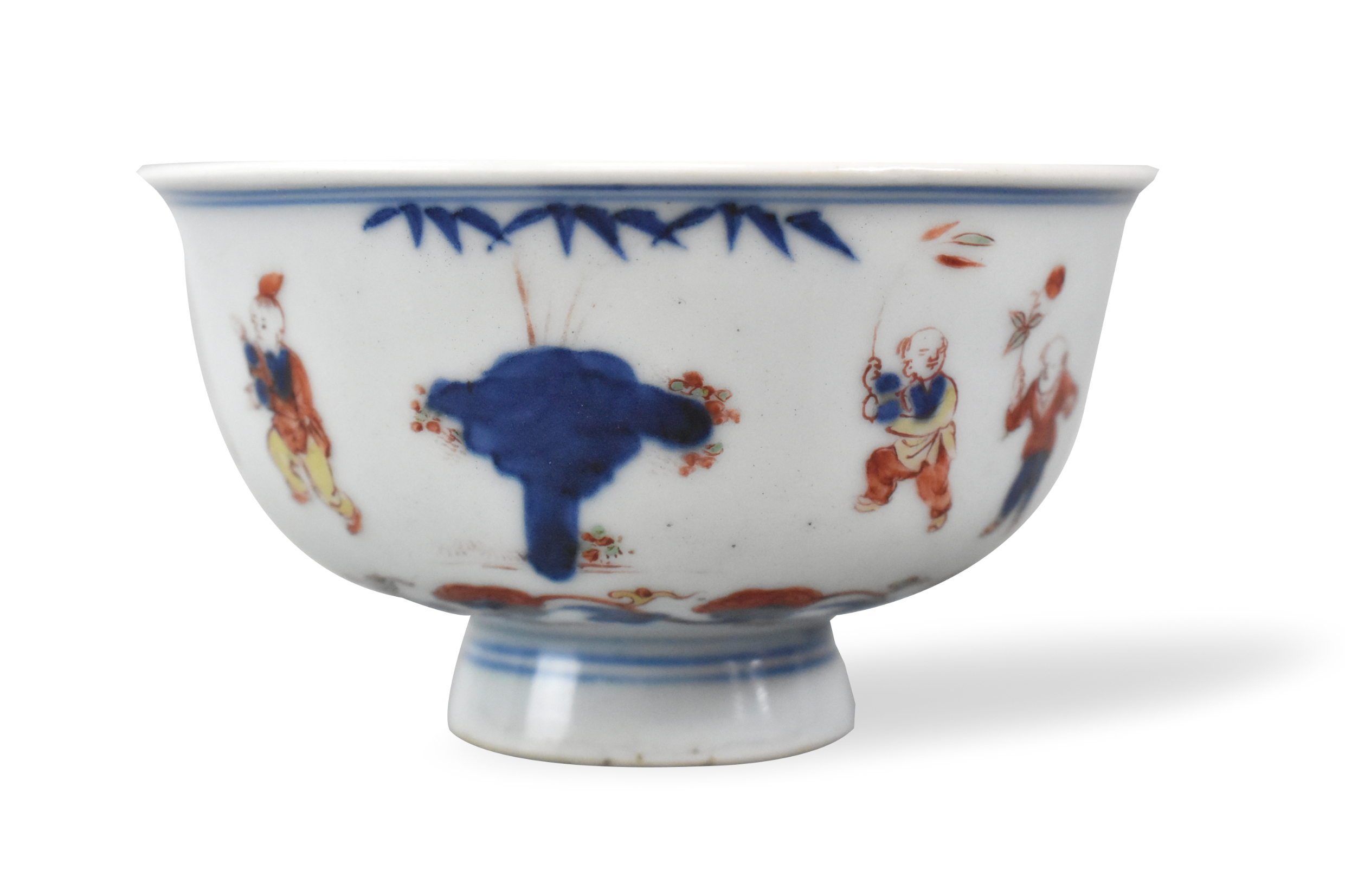 CHINESE FAMILLE VERTE STEM BOWL 301d19