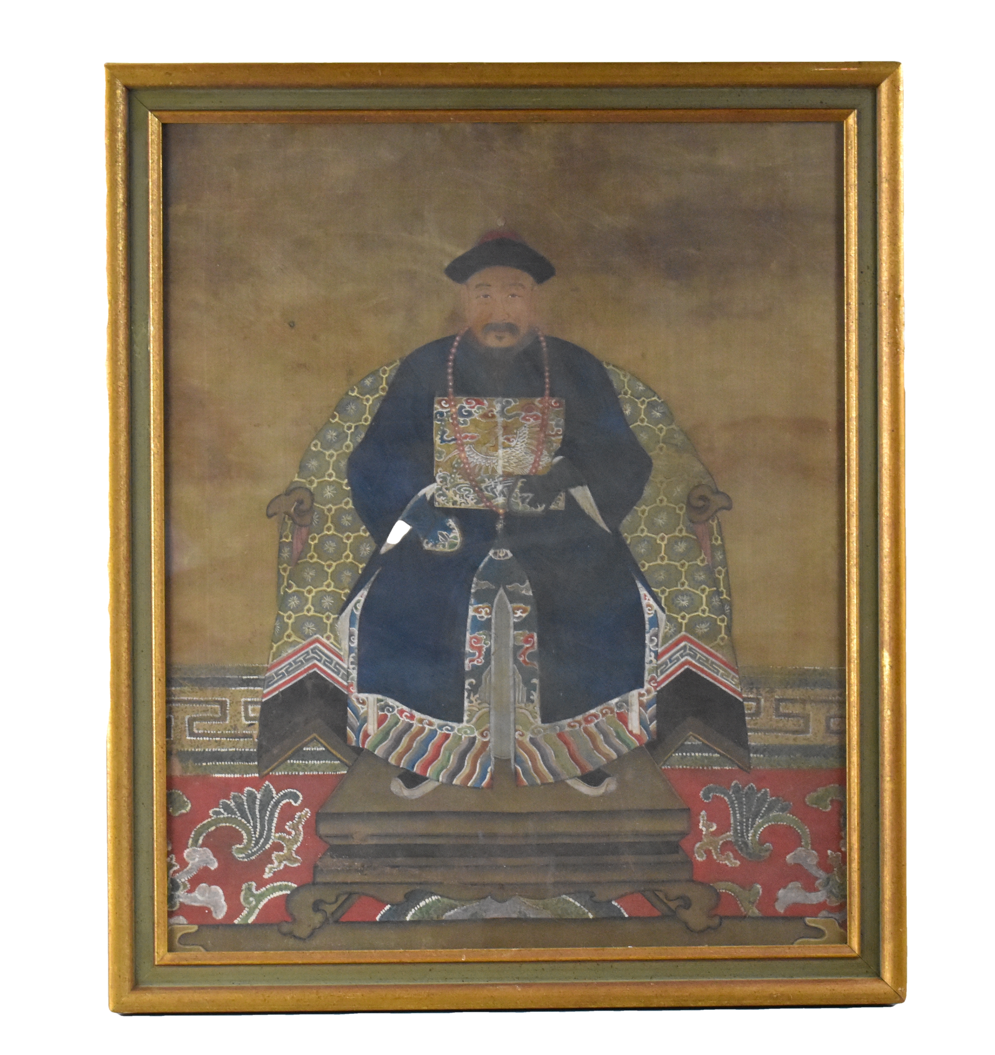 CHINESE PAINTING ON SILK OF OFFICIAL  301d41