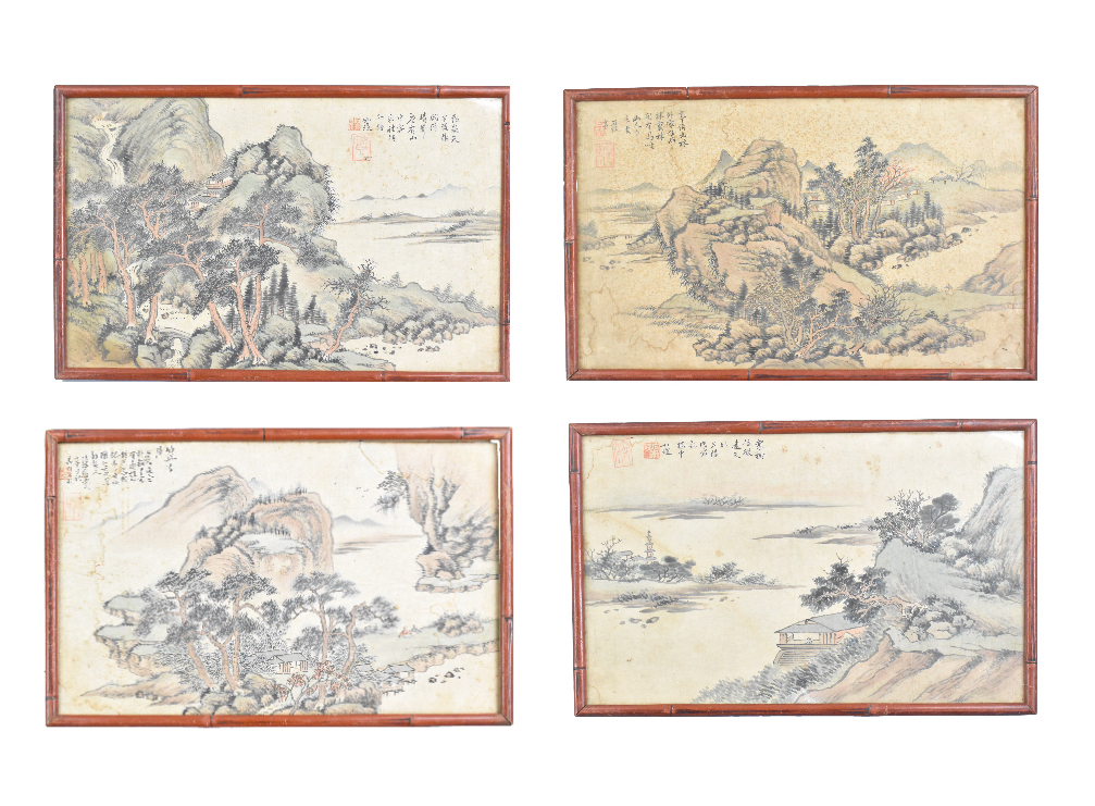 4 CHINESE PAINTINGS OF LANDSCAPE  301d43