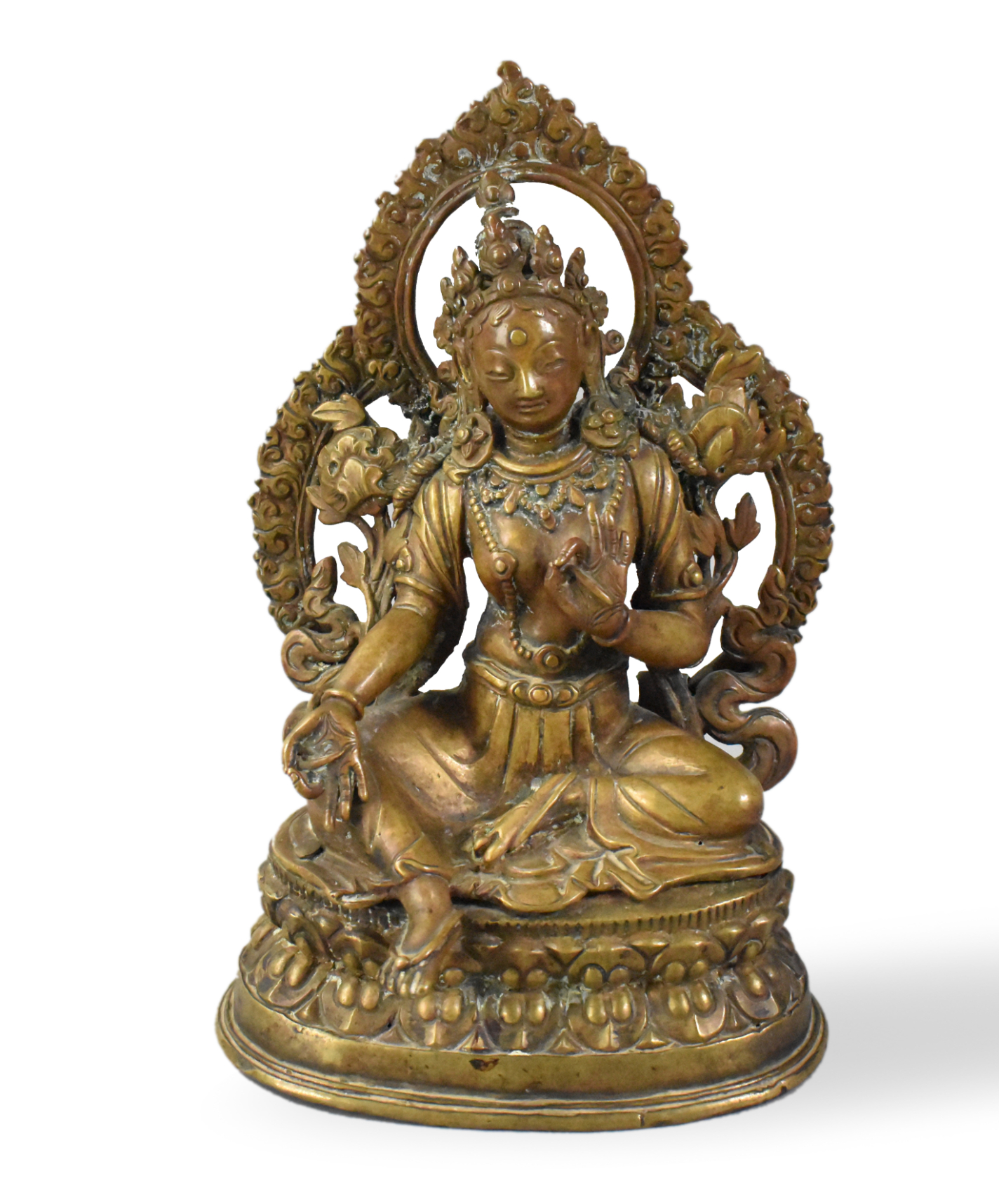 NEPALESE GILT BRONZE TARA, 19TH