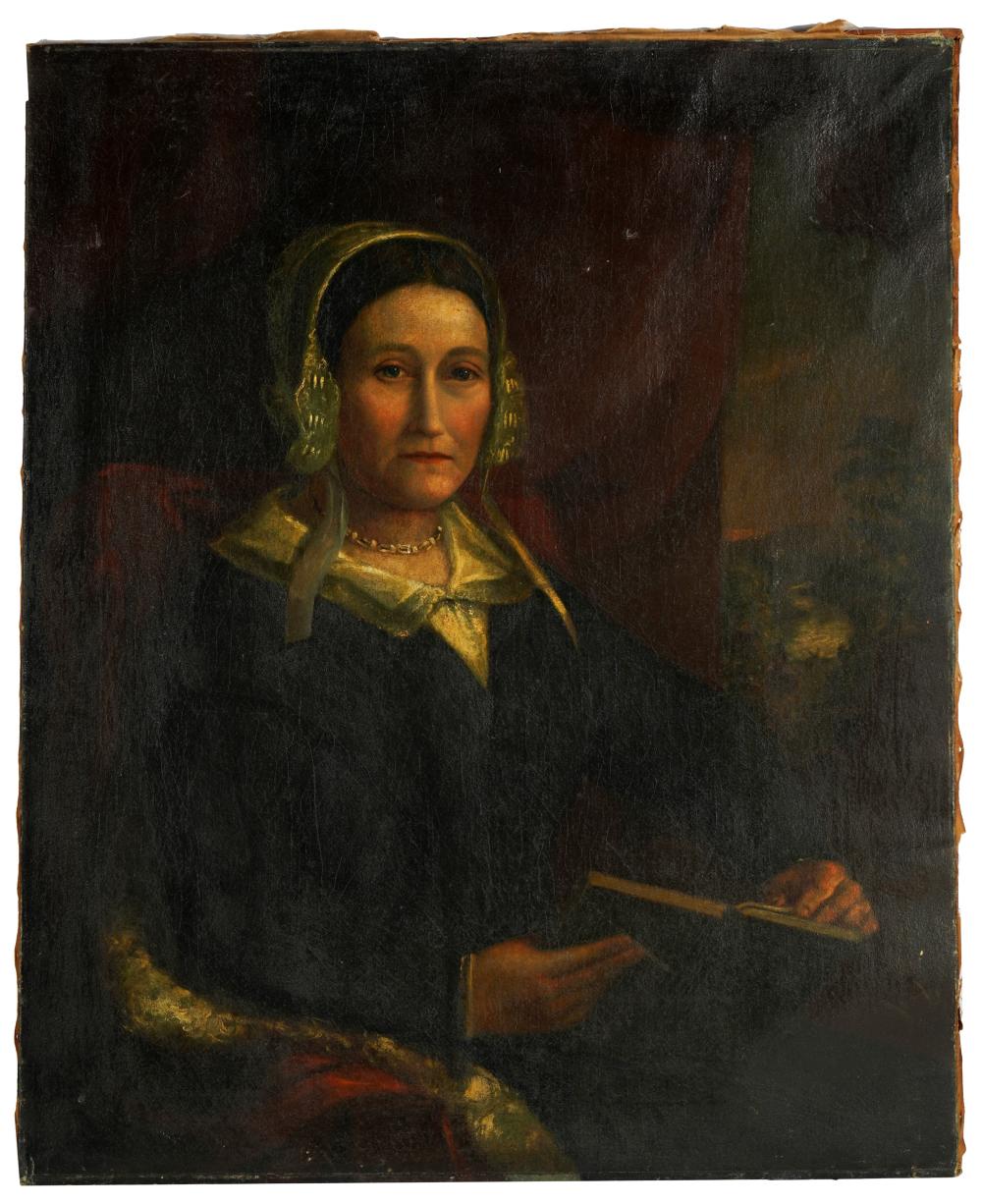 19TH CENTURY PORTRAIT OF A WOMANoil 301e42