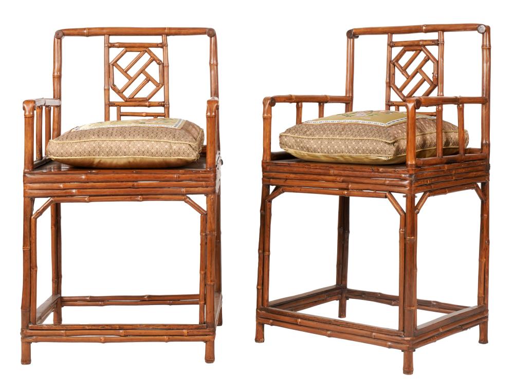 PAIR OF CHINESE BAMBOO ARMCHAIRSeach 301e8b