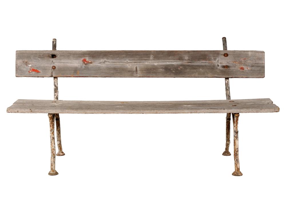 RUSTIC WOOD AND IRON GARDEN BENCH32