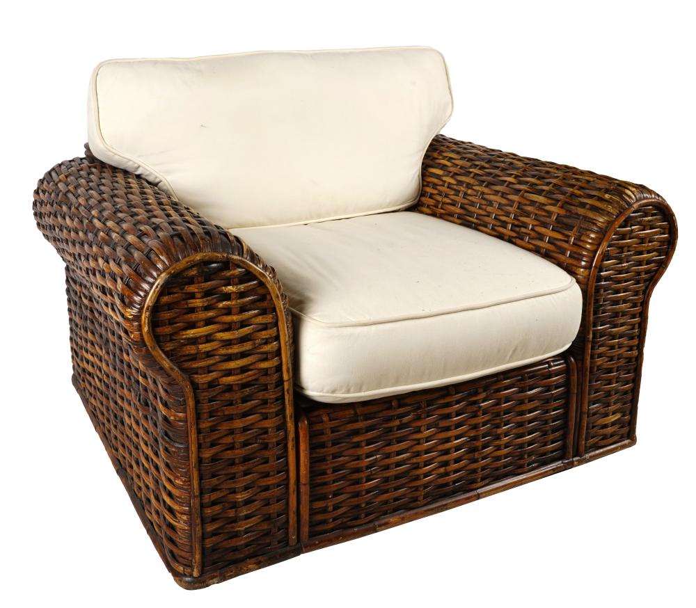 RALPH LAUREN RATTAN ARMCHAIRunsigned  301eb5