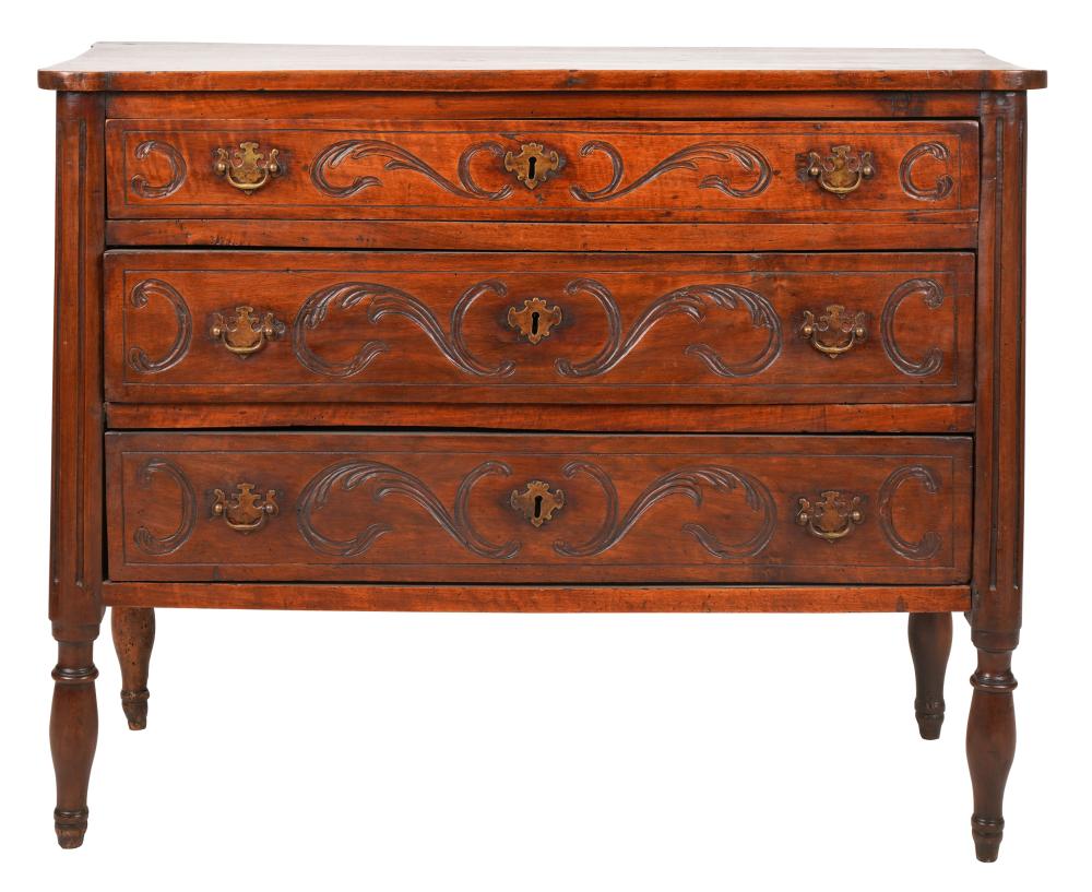 FRENCH PROVINCIAL WALNUT COMMODE18th 301f02