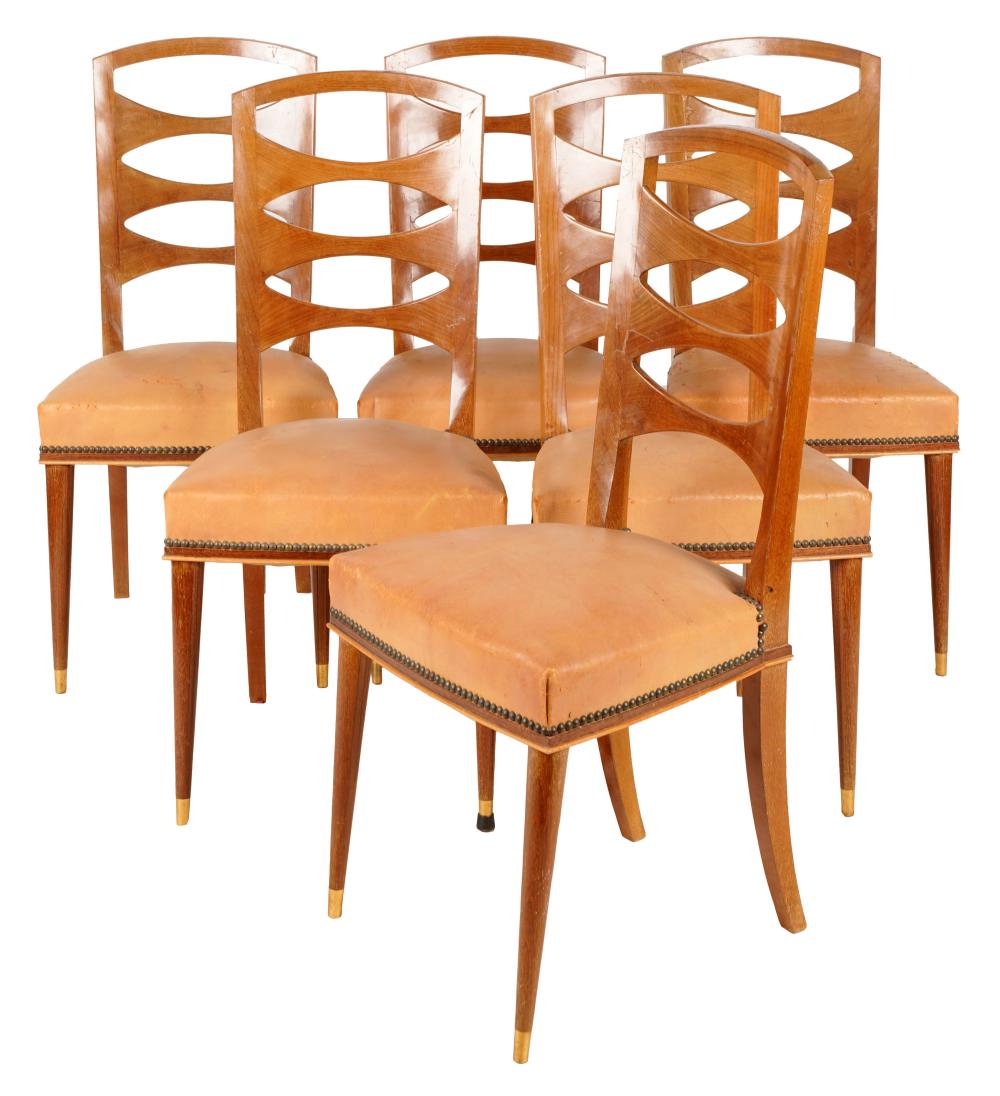 SET OF SIX DINING CHAIRSsecond 301f30