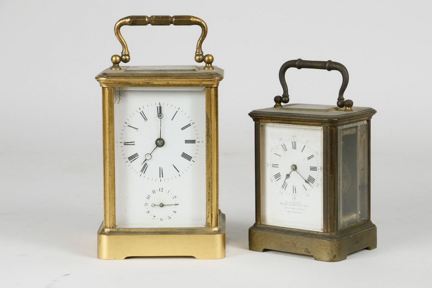  2 MINIATURE CARRIAGE CLOCKS British 302040