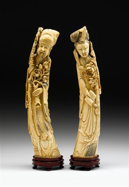 Large pair of Chinese elephant