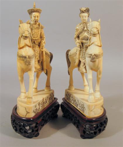 Fine pair of Chinese elephant ivory