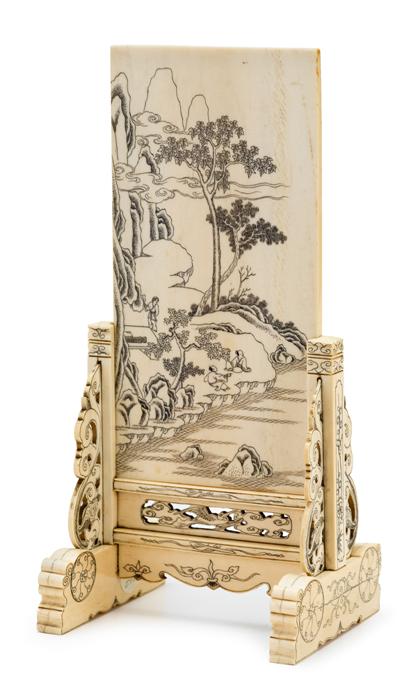 Chinese elephant ivory and inkwork 4d40a