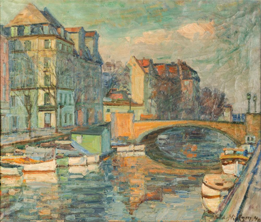 20TH CENTURY EUROPEAN CANAL SCENE20th 304875