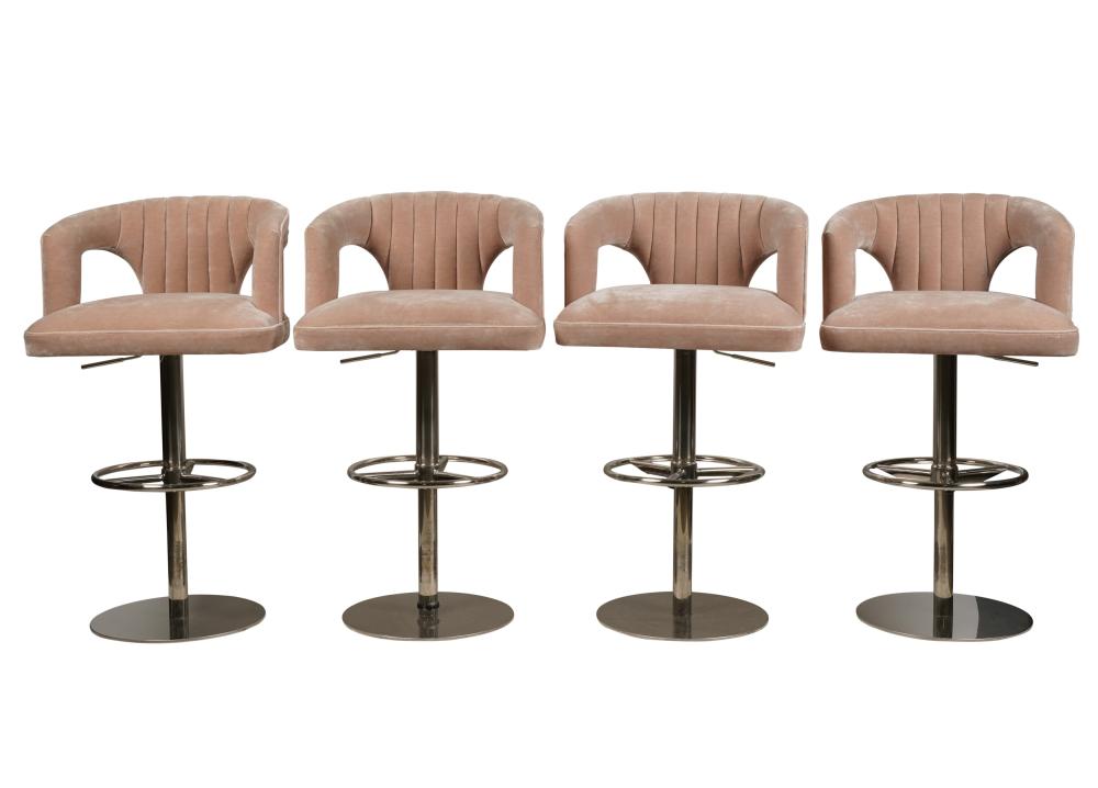 FOUR MODERNIST BARSTOOLSFour Modernist