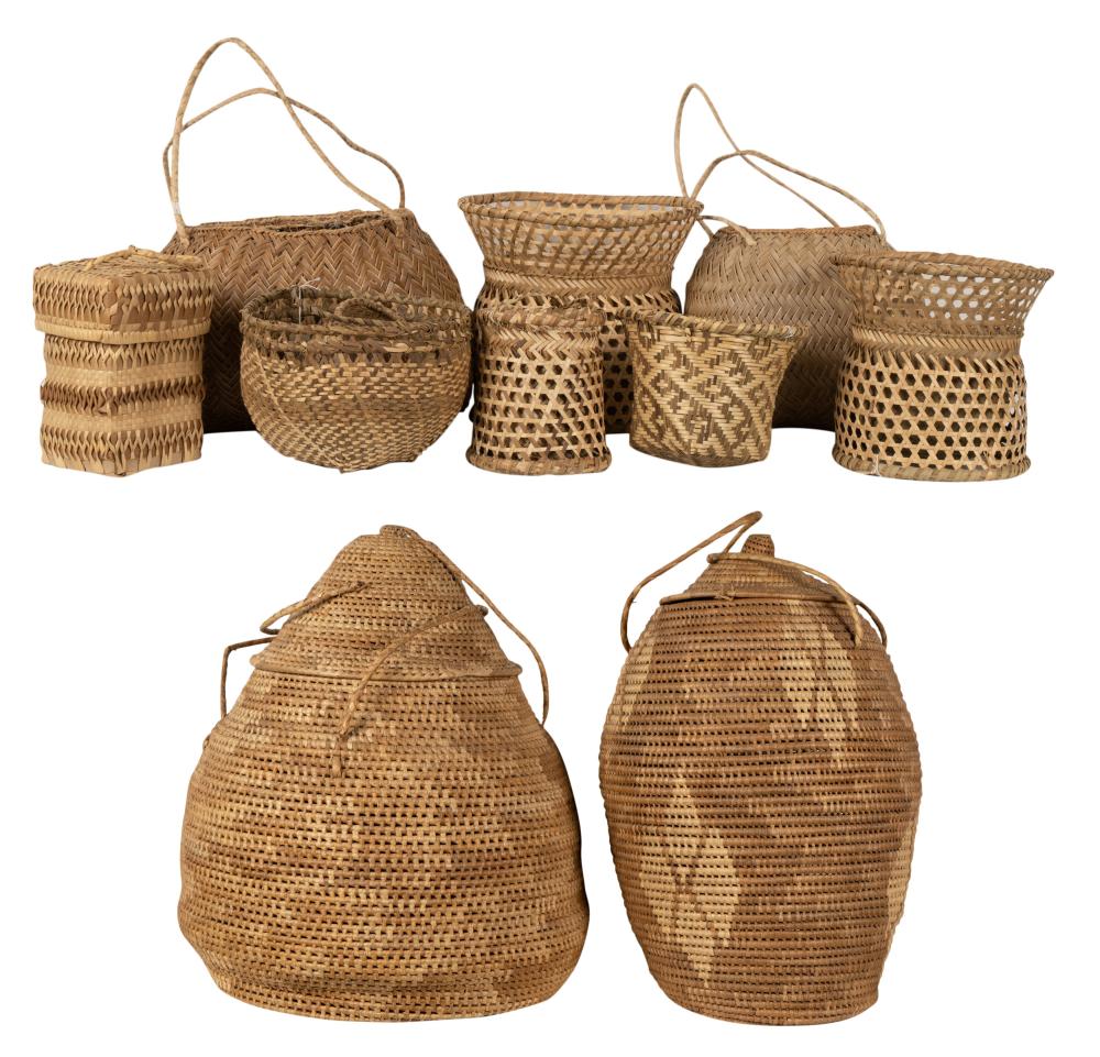 COLLECTION OF AFRICAN WOVEN BASKETSCollection 30488f