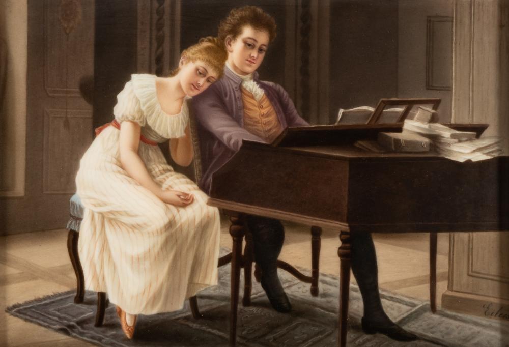 BERLIN KPM PORCELAIN PLAQUE SONGS 304899