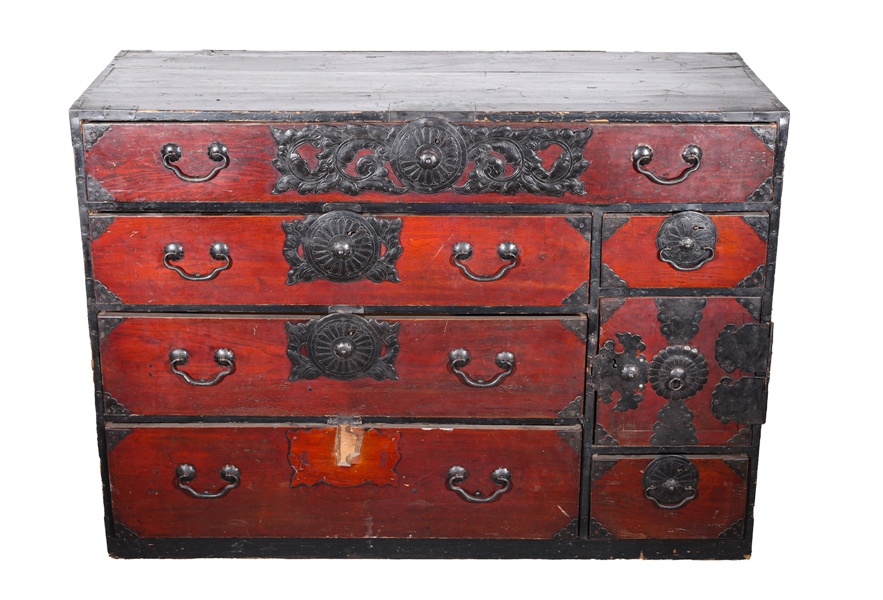 Antique Japanese tonsu chest of 3048f0