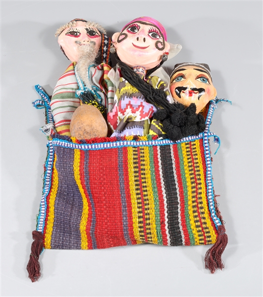Group of three Bukhara hand puppets 304913