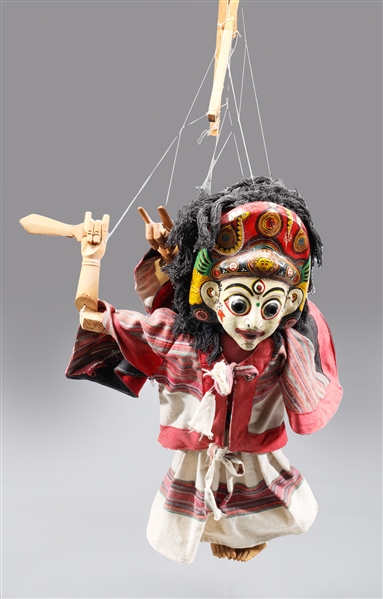 Indonesian hand crafted carved marionette