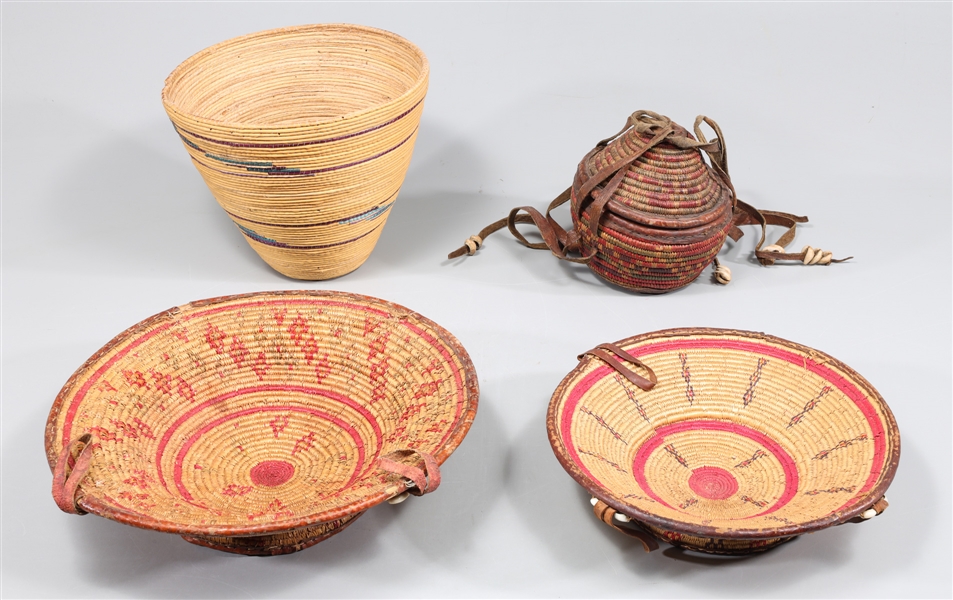 Group of four African basketry