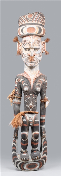 Large carved Papua New Guinea figural 304a4f