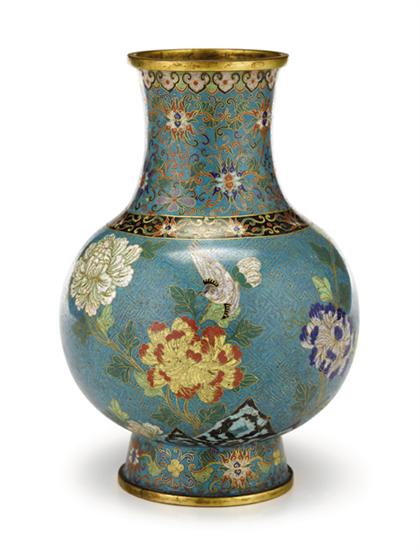 Large Chinese cloisonne and gilt-metal