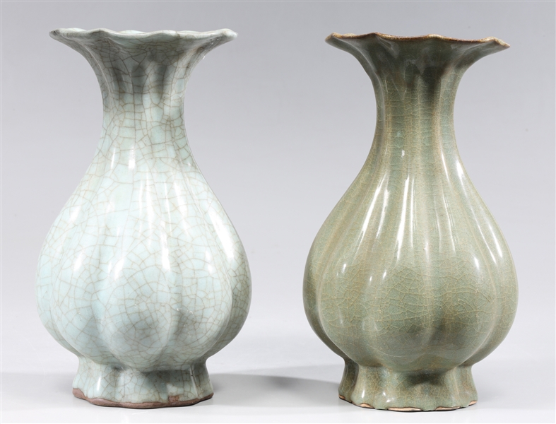 Group of two vintage Chinese celadon