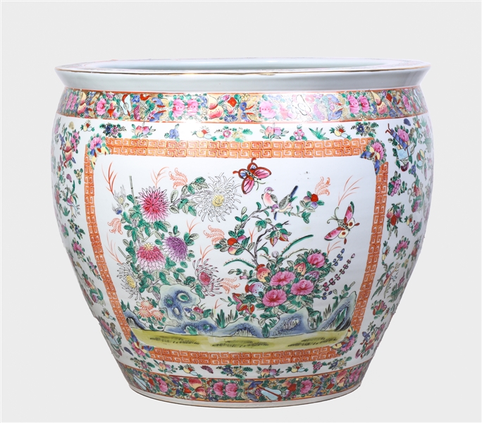 Large Chinese famille rose fishbowl 304ad6