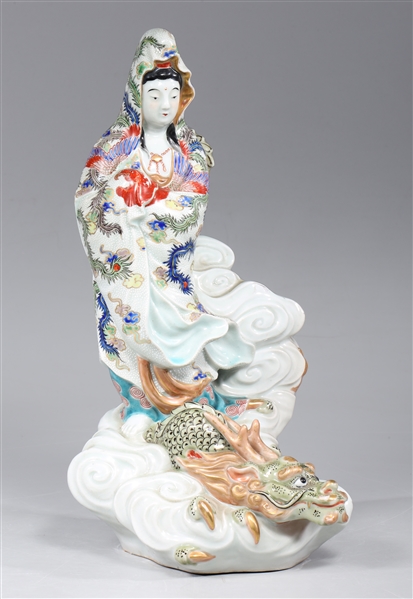 Vintage Chinese porcelain figure depicting