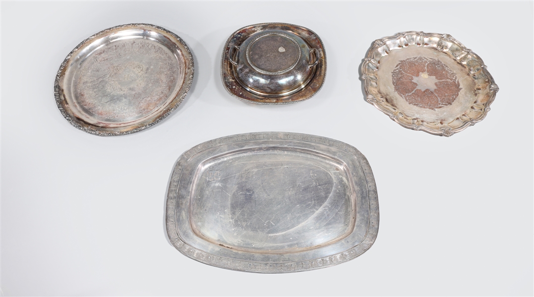 Group of four vintage silver plate 304b74