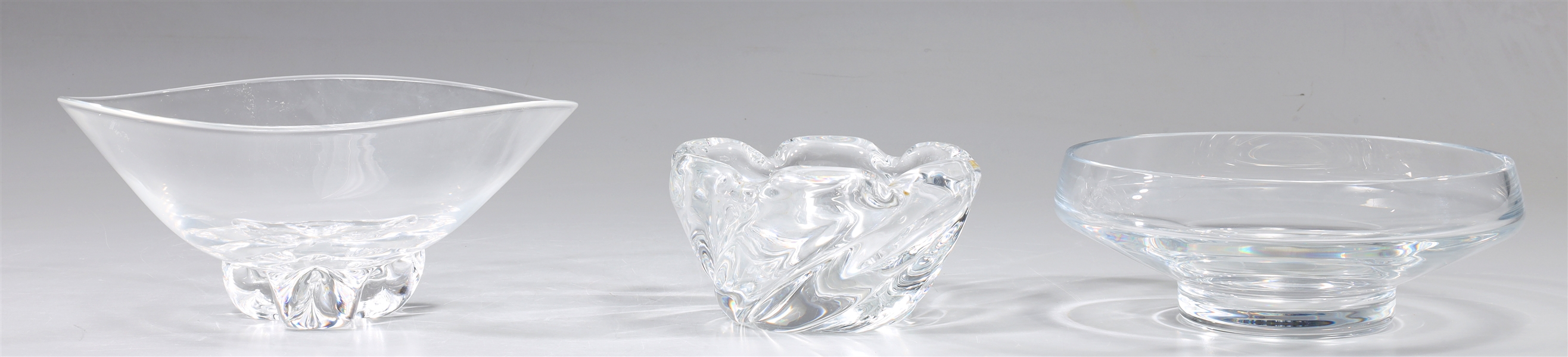 Group of three fine crystal bowls  304b87