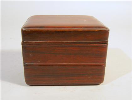 Chinese hardwood three tier box