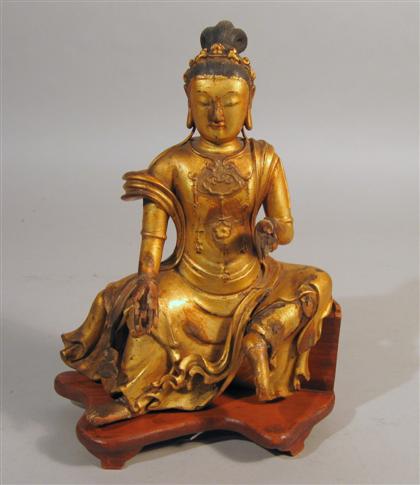 Chinese giltwood Quanyin model