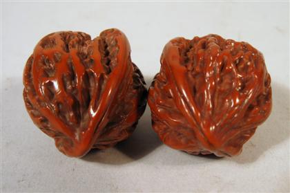 Pair of Chinese carved boxwood 4d4a1