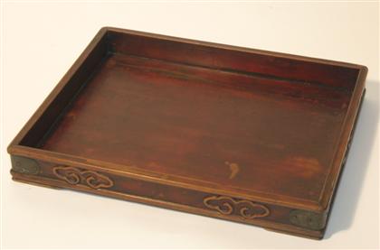 Chinese wooden document tray with 4d4a5