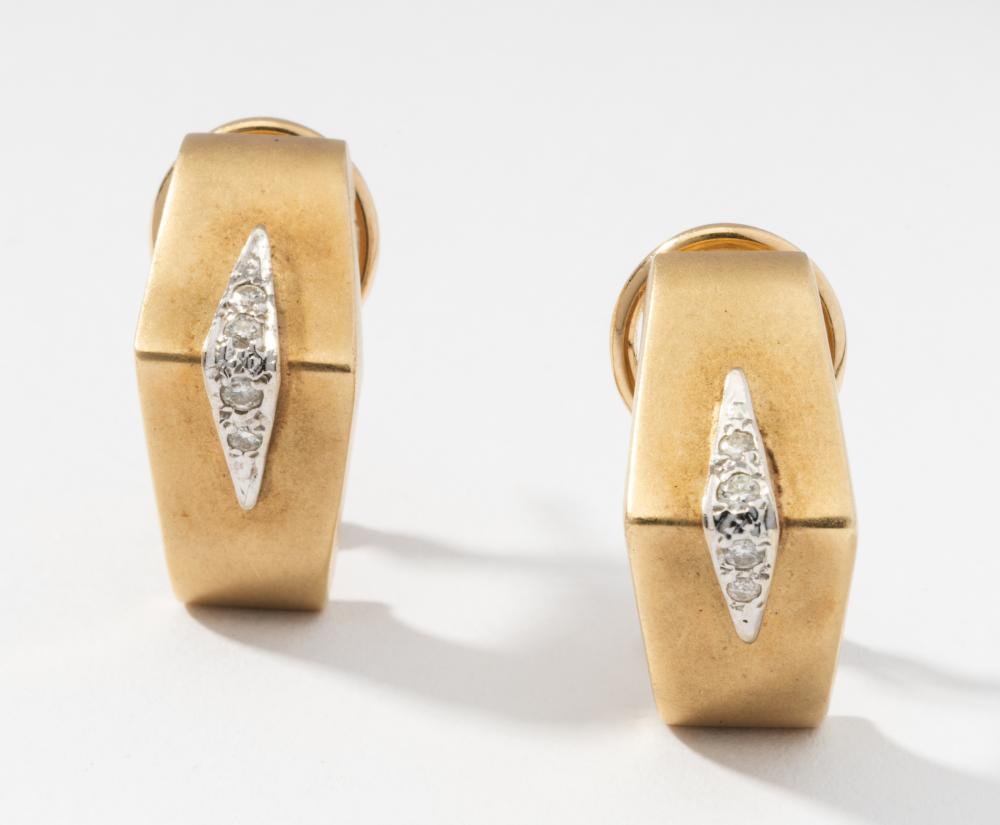 14 KARAT YELLOW GOLD AND DIAMOND