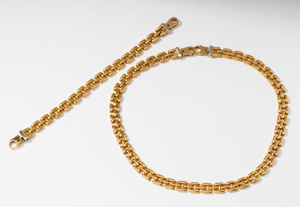 18 KARAT YELLOW GOLD NECKLACE WITH 304eb7