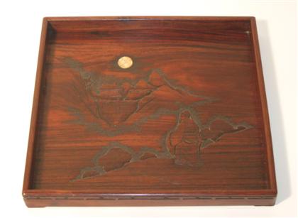 Chinese hongmu tray    19th / 20th