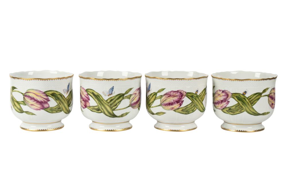 FOUR ANNA WEATHERLY DESIGN PORCELAIN