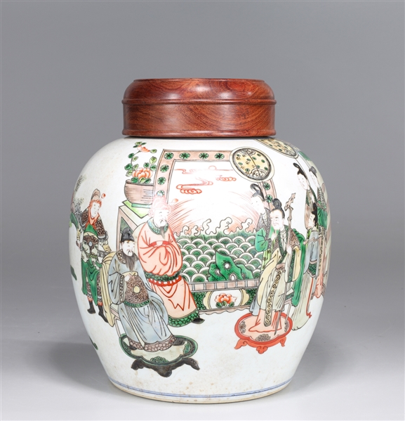 Chinese Famille Vert enameled porcelain 304fed
