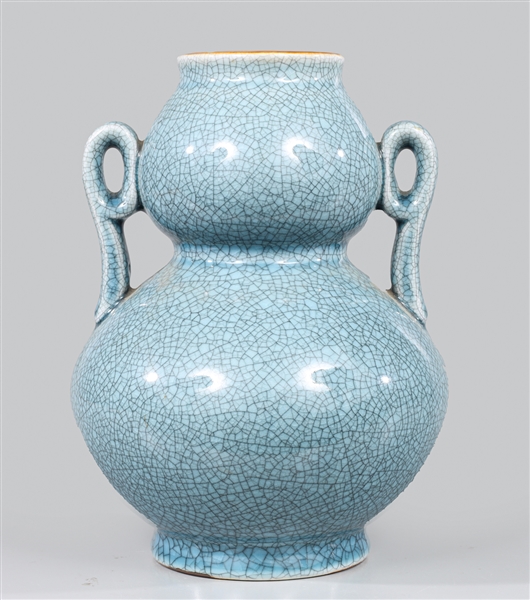 Chinese double gourd blue crackle 305006