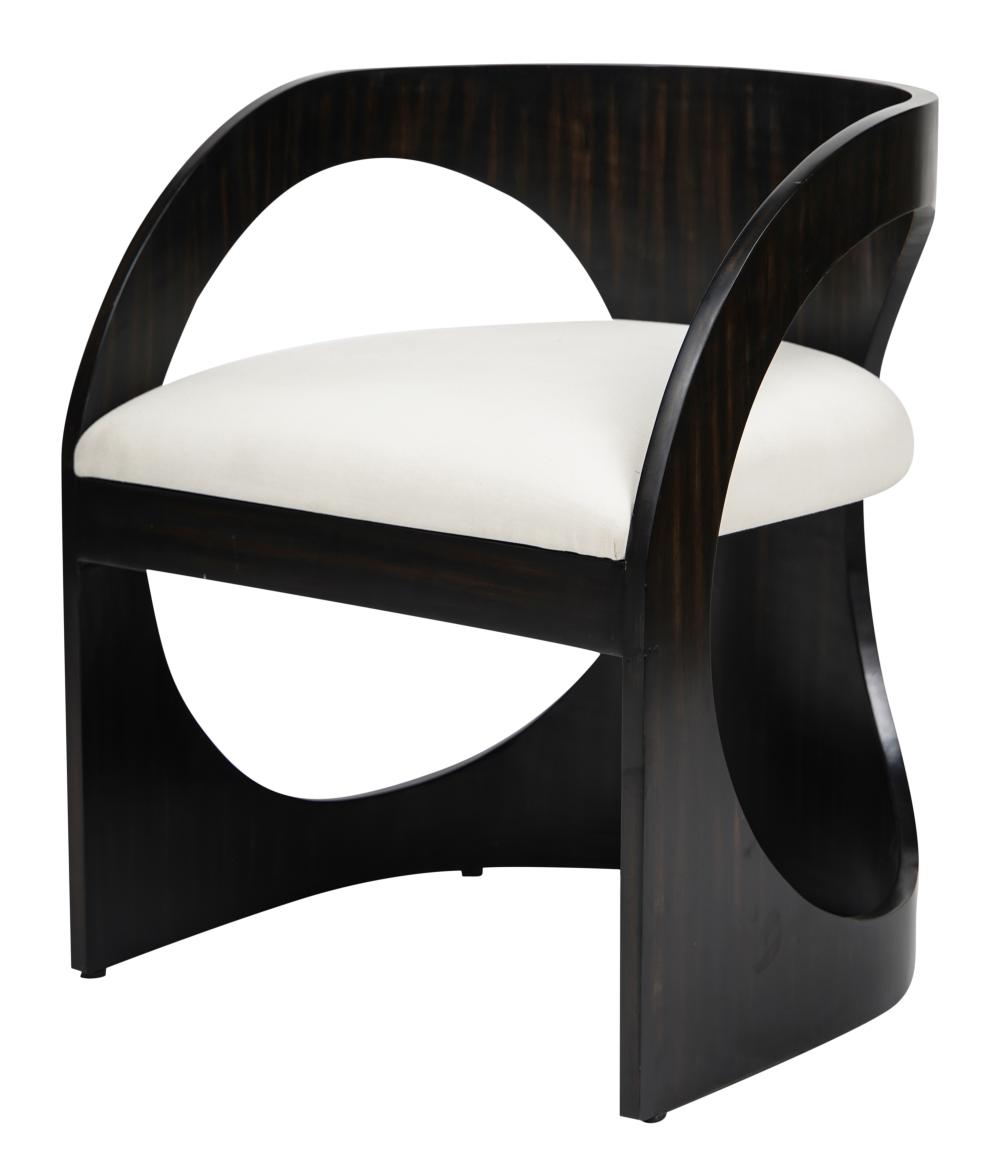 MODERNIST STAINED WOOD ARMCHAIRModernist